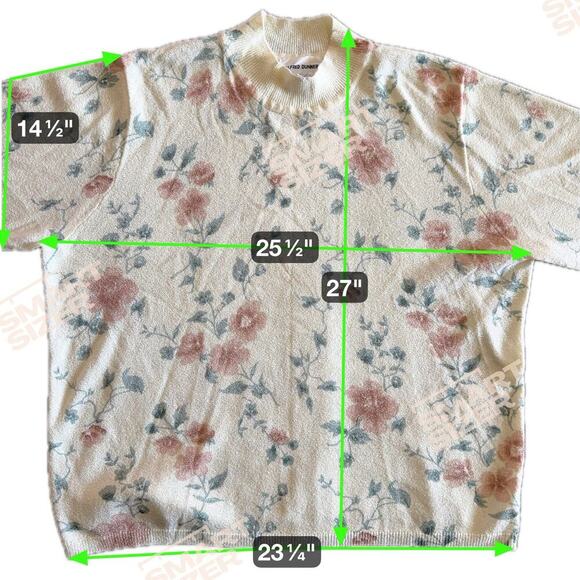 Alfred Dunner Mock Neck Floral Sweater Size 2X - Picture 2 of 5